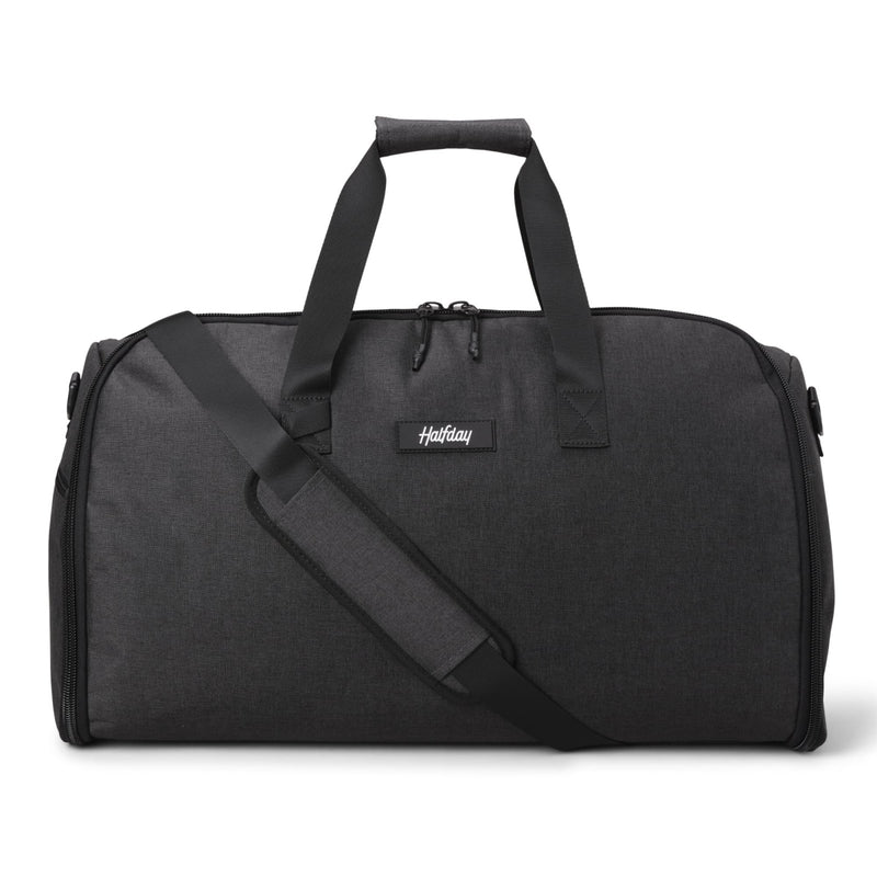 Halfday Convertible 2 - in - 1 Garment Duffel Weekender Bag 45L | Wrinkle - Free Travel, Hanging Suit Compartment, Shoe Pockets, Trolley Sleeve. Durable & Water - Resistant Carry - on, Shadow