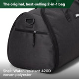 Halfday Convertible 2 - in - 1 Garment Duffel Weekender Bag 45L | Wrinkle - Free Travel, Hanging Suit Compartment, Shoe Pockets, Trolley Sleeve. Durable & Water - Resistant Carry - on, Shadow