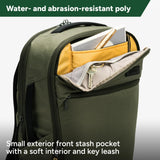 Halfday Roamer All - in - One Travel Backpack | 15” Laptop Compartment, Built - In Shoe/Laundry Pouch, Magnetic Sternum Strap, Padded Shoulder Support | Weekend & Business Trip Carry - on Bag, Olive