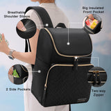 Halivita Cooler Backpack Insulated Leak Proof 33 Cans, Waterproof Hiking Backpack Cooler Soft Cooler Bag Lunch Backpack for Picnic Camping, Black