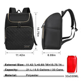 Halivita Cooler Backpack Insulated Leak Proof 33 Cans, Waterproof Hiking Backpack Cooler Soft Cooler Bag Lunch Backpack for Picnic Camping, Black