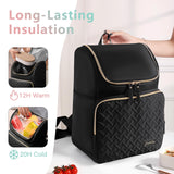 Halivita Cooler Backpack Insulated Leak Proof 33 Cans, Waterproof Hiking Backpack Cooler Soft Cooler Bag Lunch Backpack for Picnic Camping, Black