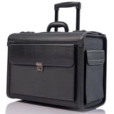 HAMMER ANVIL 19 Wheeled Briefcase Rolling Case Sales Sample Pilot Lawyer Attache Black Ballistic Nylon
