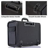 HAMMER ANVIL 19 Wheeled Briefcase Rolling Case Sales Sample Pilot Lawyer Attache Black Ballistic Nylon