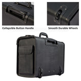 HAMMER ANVIL 19 Wheeled Briefcase Rolling Case Sales Sample Pilot Lawyer Attache Black Leatherette