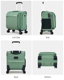 Hanke 16 Inch Underseat Carry On Luggage with Wheels Small Suitcase Softside Luggage Bags for Travel Lightweight Suitcases with Wheels Travel Luggage Personal Item for Men and Women(Forest Green)