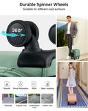 Hanke 16 Inch Underseat Carry On Luggage with Wheels Small Suitcase Softside Luggage Bags for Travel Lightweight Suitcases with Wheels Travel Luggage Personal Item for Men and Women(Forest Green)