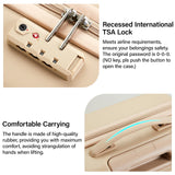 Hanke 20 Inch Carry On Luggage 22x14x9 Airline Approved PC Hard Shell Suitcases with Wheels TSA Luggage for Women Men Lightweight Travel Luggage(Cuba Sand)