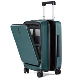 Hanke 20 Inch Carry On Luggage with Wheels, Hard Shell Suitcases TSA Approved Travel Luggage Carry - On Hard Case Luggage(Blackish Green)