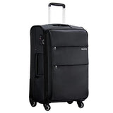Hanke 24 Inch Expandable Luggage Large Suitcases with Wheels Softside Checked Luggage Rolling Suitcase with Lock Lightweight Travel Luggage for Men and Women 24 Inch Luggage.(Dark Gray)