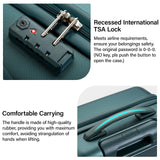 Hanke 3 Piece Luggage Sets with Spinner Wheels, Carry On Luggage Lightweight PC Hard Shell Suitcases Travel TSA Luggage Rolling Checked Bag 20/24/28 Inch Luggage(Blackish Green)
