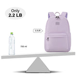 Hanke 30L Travel Backpack for Women, Expandable Carry On Backpack for Airplanes, Personal Item Travel Bag Fits 15.6 Inch,Water Resistant Weekender Daypack, Taro Purple