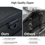 Hanke Carry on Garment Bags for Travel,Convertible Duffle Bag Luggage Bag Weekend Bag with Shoe Compartment,2 in 1 Hanging Suitcase Suit Bag for Men Women,Black
