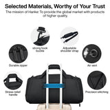 Hanke Carry On Luggage Airline Approved Duffle Bag for Travel, Multifunctional 3 In 1 Travel Duffel Bags for Traveling, 44L Weekender Overnight Gym Hiking Tote Bags for Men & Women.（Black）