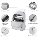 Hanke Casual Backpacks Travel Backpack for Women & Men, Lightweight Carry On Backpack for Work, Hiking wiht Unique Comfort Design (Off White)