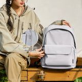 Hanke Casual Backpacks Travel Backpack for Women & Men, Lightweight Carry On Backpack for Work, Hiking wiht Unique Comfort Design (Off White)
