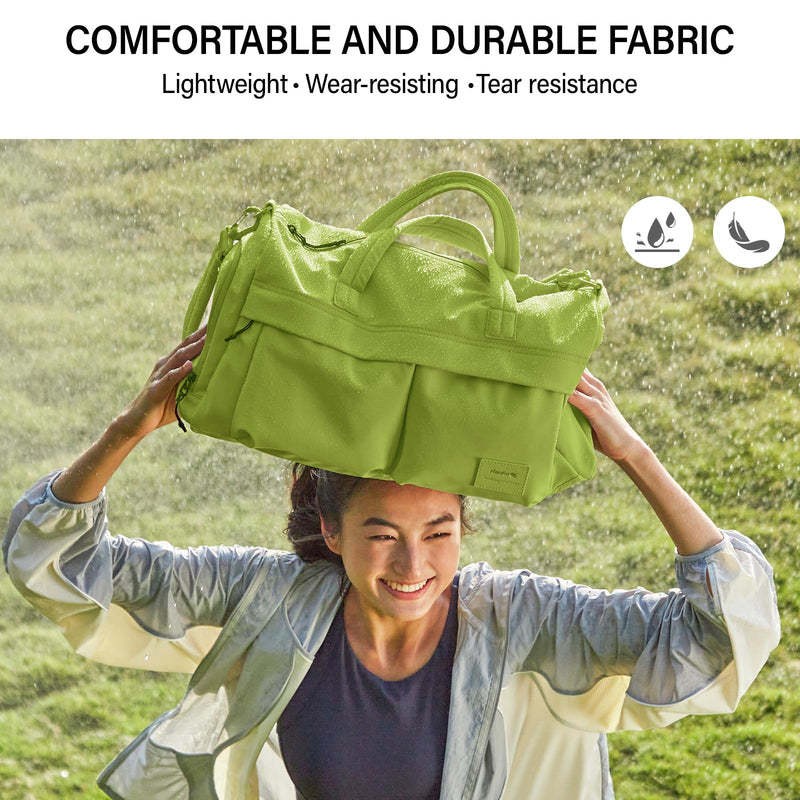 Hanke Cloud Carry On Luggage Bags for Travel Carry On Bag for Women Lightweight Travel Tote Bag Overnight Weekender Bag,Jungle Green