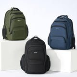 Hanke College Laptop Backpack Multi - Pocket, 18 - Inch Large Travel Backpack for Men Women, Water Resistant College Bookbag for 15.6 Inch Laptop, Casual Daily Personal Item Airline Approved,Navy Blue