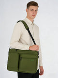 Hanke Convertible Laptop Bag, 3 In 1 Briefcase Backpack 17.3 Inch Computer Bag for Men Women, Travel Laptop Briefcase Messenger Bag, Underseat Carry On Personal Item, Pine Green