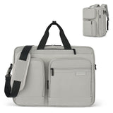 Hanke Convertible Laptop Bag, 3 In 1 Briefcase Backpack 17.3 Inch Computer Bag for Men Women, Travel Laptop Briefcase Messenger Bag, Underseat Carry On Personal Item, Rock Grey