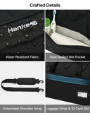 Hanke Duffle Bag for Travel, Dual Expandable 45L - 55L Carry On Duffel, 3 In 1 Weekender Tote, Water Resistant Overnight Bag with 15.6" Compartment for Men Women, Blue