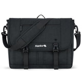 Hanke Durable Messenger Bag for Men with 15.6 Laptop Case, Business Cross Body Bag Briefcase for Women,School or Work Tote Bag Large Messanger Bag.（Black）