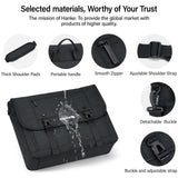 Hanke Durable Messenger Bag for Men with 15.6 Laptop Case, Business Cross Body Bag Briefcase for Women,School or Work Tote Bag Large Messanger Bag.（Black）