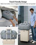 Hanke Expandable Carry On Luggage Bag,3 in 1 Duffle Bag for Travel,45L - 55L Weekender Overnight Bag with 15.6" Compartment for Women & Men (Grey)