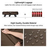 Hanke Expandable Collapsible Luggage with Wheels Suitcase, Rolling Travel Bag, Duffel Garment Tote Bag for Men Women, Lightweight Suitcase, Large Capacity Luggage with Spinner Wheel (Coffee)