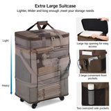 Hanke Expandable Collapsible Luggage with Wheels Suitcase, Rolling Travel Bag, Duffel Garment Tote Bag for Men Women, Lightweight Suitcase, Large Capacity Luggage with Spinner Wheel (Coffee)