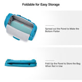 Hanke Foldable Underseat Carry On luggage Bag, Travel Tote Bag for Women & Men, Personal Item Travel Bag Softside Lightweight Luggage Bags for Travel Flight Crew Overnight Weekender.(Caribbean Blue)