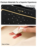 Hanke Hanging Travel Toiletry Bag for Women, Water - Resistant Makeup Organizer with Hook, Cosmetic Bag for Bathroom & Travel Essentials Accessories, Black