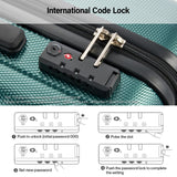 Hanke Hardshell Luggage Sets 2 Piece Extra Large Suitcases with Lock,28 Inch Luggage with Spinner Wheels, Travel Suitcase for Women Men 20 29Inch,Blackish Green
