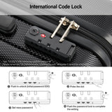 Hanke Hardshell Luggage Sets 2 Piece Extra Large Suitcases with Lock,28 Inch Luggage with Spinner Wheels, Travel Suitcase for Women Men 20 29Inch,Jet Black
