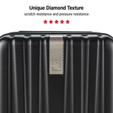 Hanke Hardshell Luggage Sets 2 Piece Extra Large Suitcases with Lock,28 Inch Luggage with Spinner Wheels, Travel Suitcase for Women Men 20 29Inch,Jet Black