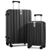 Hanke Hardshell Luggage Sets 2 Piece Extra Large Suitcases with Lock,28 Inch Luggage with Spinner Wheels, Travel Suitcase for Women Men 20 29Inch,Jet Black