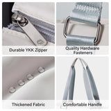 Hanke Laptop Tote - Lightweight Nylon Shoulder Bag for Work, Travel, Sports & Gym - Dune Grey