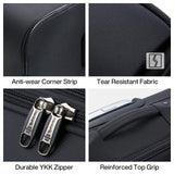 Hanke Softside Expandable 20 Inch Carry On Luggage with Wheels Airline Approved, TSA Luggage Lightweight Rolling Suitcases for Travel Carry On Bag(Black)