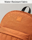 Hanke Travel Backpack for Women Men, Small College Laptop Backpack, Lightweight Water - Resistant Work Bookbag, Cute Casual Daypack for 15.6 Inch Laptop, Reddish Brown