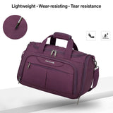 Hanke Underseat Carry On luggage Bags for Travel, Foldable Travel Bags for Women, Soft Lightweight Personal Item Travel Bag Small Carry On Bags for Airplanes, Travel Tote Bags for Women Men.（Purple）