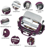 Hanke Underseat Carry On luggage Bags for Travel, Foldable Travel Bags for Women, Soft Lightweight Personal Item Travel Bag Small Carry On Bags for Airplanes, Travel Tote Bags for Women Men.（Purple）