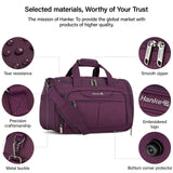Hanke Underseat Carry On luggage Bags for Travel, Foldable Travel Bags for Women, Soft Lightweight Personal Item Travel Bag Small Carry On Bags for Airplanes, Travel Tote Bags for Women Men.（Purple）