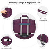 Hanke Underseat Carry On luggage Bags for Travel, Foldable Travel Bags for Women, Soft Lightweight Personal Item Travel Bag Small Carry On Bags for Airplanes, Travel Tote Bags for Women Men.（Purple）