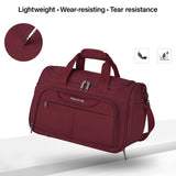 Hanke Underseat Carry On luggage Bags for Travel, Foldable Travel Bags for Women, Soft Lightweight Personal Item Travel Bag Small Carry On Bags for Airplanes, Travel Tote Bags for Women Men.（Burgundy）