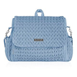 Hannah & Sophia Belle Convertible Baby Diaper Backpack & Bag in Moonmist Blue, Large Size, Dual Sided Water Resistant Changing Mat Included, Detachable Shoulder Straps, Easy To Use