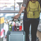 HAOGUAGUA 2 - Piece Large Clear Makeup Cosmetic Organizer Bag, Plastic Tote Bags, Waterproof Transparent Handbag Purse