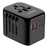 HAPOW Universal Travel Adapter, PD20W International Power Adapter, 2 USB - C & 2 USB - A Fast Charging Travel Charger, All in One Worldwide Travel Plug Adapter, Outlet Adapter for Europe EU UK USA AU