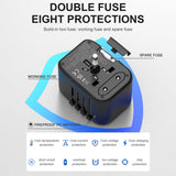 HAPOW Universal Travel Adapter, PD20W International Power Adapter, 2 USB - C & 2 USB - A Fast Charging Travel Charger, All in One Worldwide Travel Plug Adapter, Outlet Adapter for Europe EU UK USA AU