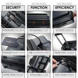 Hard Shell Luggage Sets with Spinner Wheels 4 Piece, Expandable Large Suitcases with TSA Lock, Travel Large Suitcase Set, Grey Luggage Set