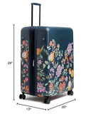 Hardside Rolling Suitcase Luggage, Fresh - Cut Floral Green, 29" Check In